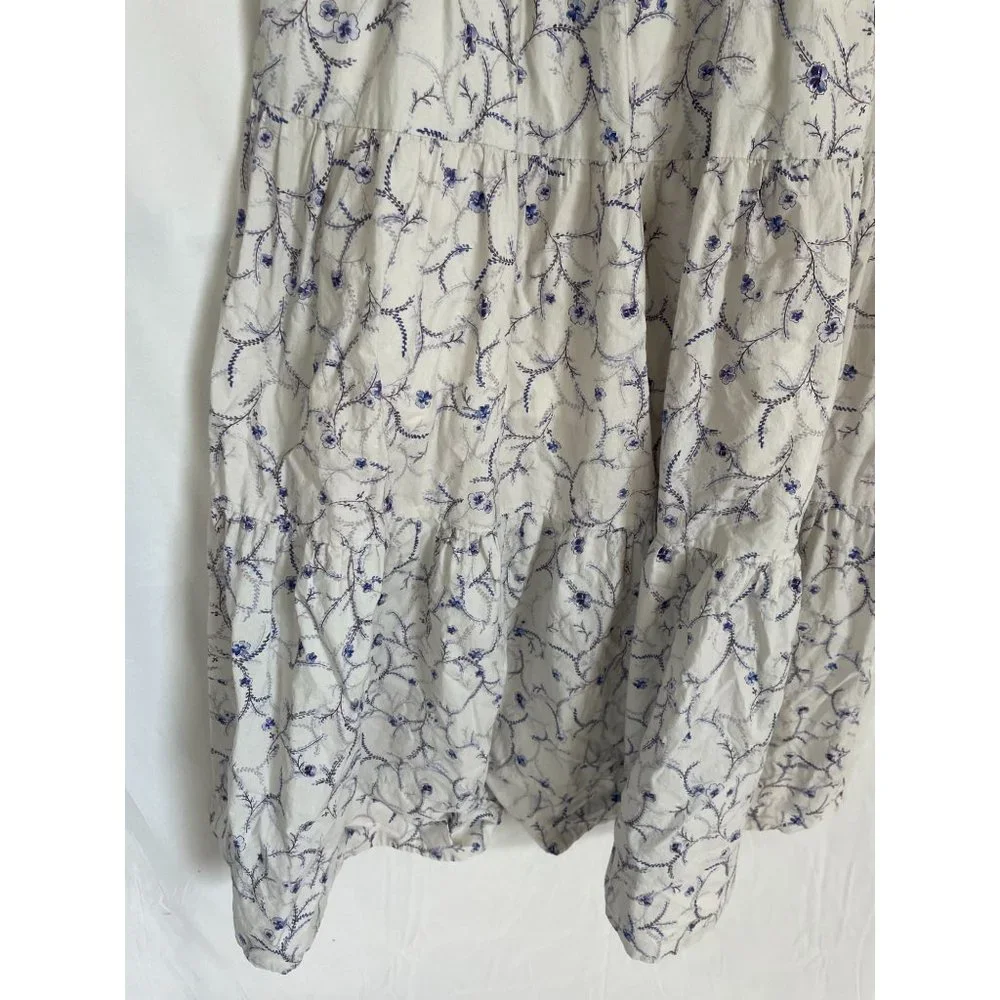 Nicholas Celie Maxi Dress 6 Floral Print V-Neck Purple/White - Picture 7 of 16